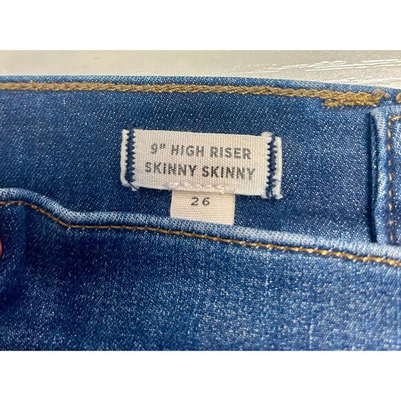 Madewell 9" High-Rise Skinny Jeans | Polly Wash | Excellent Used |‎ Size 26 - Picture 8 of 10